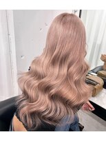 ウィステル(wistell)&nbsp;ピンクベージュ☆エクステ/ピンクカラー/ホワイトブロンド