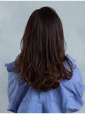 二俣川_レディース_ロング_デジタルパーマ_ナチュラルブラウン