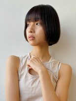 ガーデン 銀座(GARDEN)&nbsp;ボブ 黒髪 ココアブラウン ナチュラルブラウン 前髪 カラー 艶