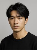 Hale刈り上げセンターパートフェザーパーマニュアンスパーマ原宿