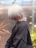 フィッツコア(FITS CORE)&nbsp;ホワイト　エンドカラー　黒染め剥がし