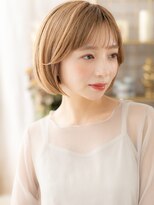 カバーヘア ブリス 大宮西口(COVER HAIR bliss) 透明感ブリーチカラー切りっぱなしボブレイヤーc7大宮20代30代