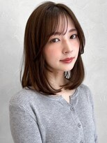 アグノス 青山(Agnos)&nbsp;結べるボブ艶感ダークアッシュナチュラルカールこなれヘア