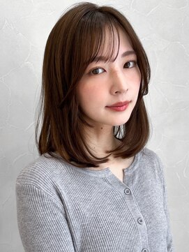 アグノス 青山(Agnos) 結べるボブ艶感ダークアッシュナチュラルカールこなれヘア