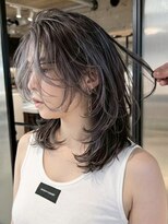 シオン(shion) 顔周りレイヤーロングミディアム韓国ヘア_ba583762