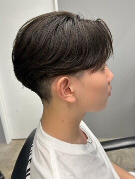 エルマーク 松山(L-MARK) マッシュヘア/黒髪/メンズカット/men's/フェザーパーマ