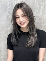 アノ 渋谷(ano) 透明感アッシュ×ハーフライク センターパートロング
