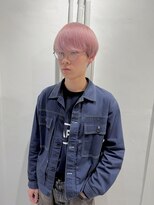 ミュー(Mu)&nbsp;ホワイトピンク　ハイトーン　メンズスタイル
