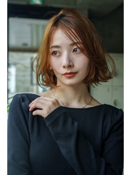 エインアンリー 明治神宮前(AIN.ANLY.) ボブパーマ、ボブ毛先パーマ、ニュアンスパーマ、パーマゆるめ