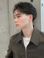 テン 心斎橋(tenn.)&nbsp;難波ニュアンスパーマセンターパートフェザーパーマ毛流れパーマ