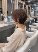 大人丸みショートボブ