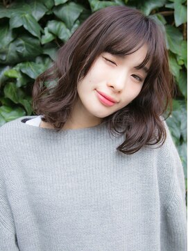 リリアン 表参道(relian) 暗髪でも可愛い☆ふんわりミディ《relian表参道》
