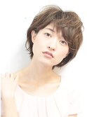 無造作ショート+イルミナカラー×髪質改善×南浦和