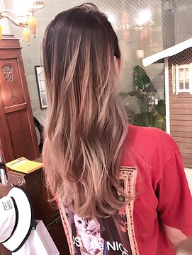 ロコスピアーズ(ROCO SPEARZ) ロングヘア バレイヤージュ