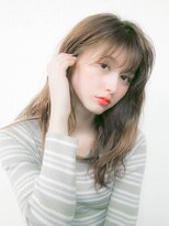 ルティア 池袋(Lutia)&nbsp;グレージュ　逆三角　シースルーバング