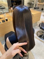【ZinaCENTRAL】イメチェン毛先パーマ耳かけ×フォギーベージュ
