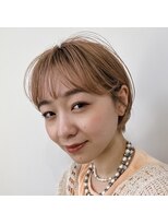 ジジ 代々木(Gigi)&nbsp;【Gigi】外ハネボブ セクションカラー ペールベージュ