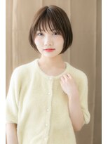 カバーヘア ブリス 北浦和(COVER HAIR bliss)&nbsp;ヴェールカラー大人可愛い前下がりボブTa2北浦和20代30代40代