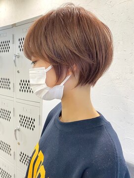 サンク 原宿 表参道(cinq) クールショートボブミニボブケアブリーチマッシュベージュカラー