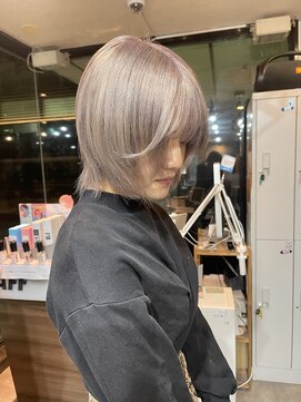 ラフ(LAFF) #黒髪#ボブルフ#ネビージュ#小顔#ワンレン