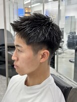 ロンド ローガン 名駅(Lond LOGAN)&nbsp;メンズ　ザクザクスパイキーショート　名古屋　眉毛