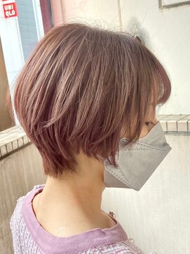 マティーナ ヘアー 池袋(Matina hair) 【ピンクベージュ/ショート/とろみベージュ】20代30代40代