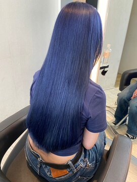 インク サカエ(inq sakae) 艶髪ストレート/インディゴブルー