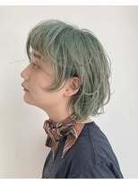 アイワナゴーホーム コンセント(I WANNA GO HOME CONCENT)&nbsp;グランジBOBレイヤーペールグリーン