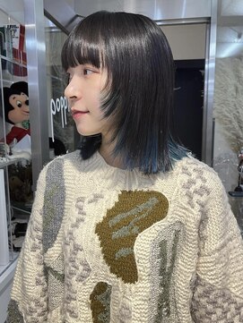 ポピンズ(poppins) 裾ブルー