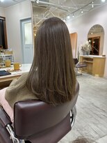 キュオンシア(CUEON. ciea)&nbsp;ロングレイヤー×オリーブベージュ