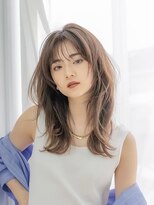 ロンド パルティール 大宮(Lond partir)&nbsp;顔まわりハイレイヤースタイル×ナチュラルベージュカラー