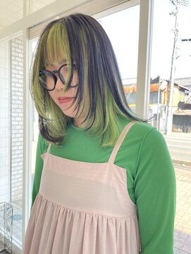 ソピ(sopi) ネオングリーン×レイヤー