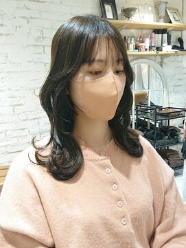 ラボヌールヘアーリアン 川越店(La Bonheur hair Lien) 韓国風／オリーブカラー