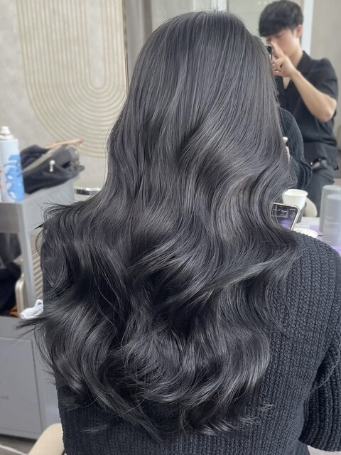 2025年春】どれが好み？ロング ブルーブラックのヘアスタイル・髪型 
