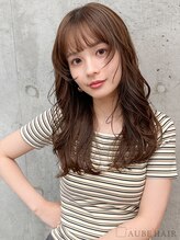 オーブ ヘアー ルーア 門前仲町店(AUBE HAIR lua) 20代・30代_垢抜けブラウン_レイヤーロング