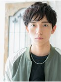 20代30代くせ毛風黒髪マッシュパーマY上尾