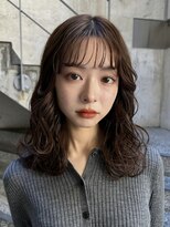 メゾンアクア 表参道(Maison ACQUA)&nbsp;＋小顔ウェーブミディアム似合わせカットメルティーカラー/着物