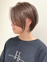 ネイロ バイ ジルブラン 葛西(NeiRo by JIL BLAN) ハイライト白髪ぼかしダブルカラーインナーカラーショートボブ