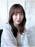 ◎大人綺麗なスタイル 顔まわりカット セミロング ロング