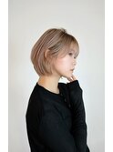 20代30代40代イメチェン似合わせカットハイトーンカラーボブ