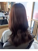 くびれ/ミルクブラウン/レイヤースタイル