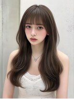 ユーフォリア 新宿店(Euphoria)&nbsp;オリーブグレージュカラー×レイヤー巻き