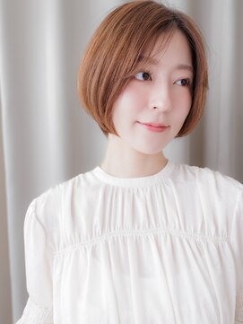 カバーヘアアンドスパ ブリス 浦和(COVER HAIR&SPA bliss) リタッチカラーセンターパートかきあげミニボブY浦和30代40代