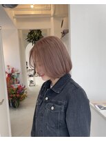 サン(SAN)&nbsp;ニュアンスレイヤーボブ/ピンクベージュ