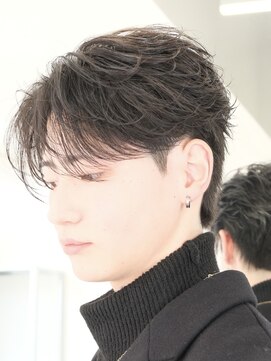 ビカムメンズヘアー 栄店(become men's hair) フェザーパーマニュアンスパーマ