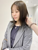ケンジ 横浜(KENJE)&nbsp;グレージュカラー/透明感カラー/ナチュラル/顔周りカット