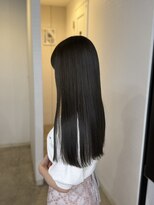 バンクスヘアー(BANK'S HAIR)&nbsp;ツヤ髪スタイル　ダークブラウン　髪質改善　韓国　春カラー