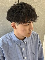 ニアウ 太田店(Niau)&nbsp;メンズパーマシャドウパーマ波巻きスパイラルパーマ群馬太田眉毛