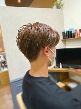 カミケン 清明店(kamiken.) 黒髪卒業で垢抜けメンズショート【カミケン清明店/福島】