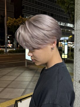 エッセンザ 梅田(ESSENZA) メンズバレイヤージュダブルカラーハイトーンメンズスタイル